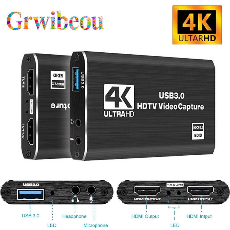 Photography With Mobile - 4K USB 3.0 بطاقة التقاط الفيديو