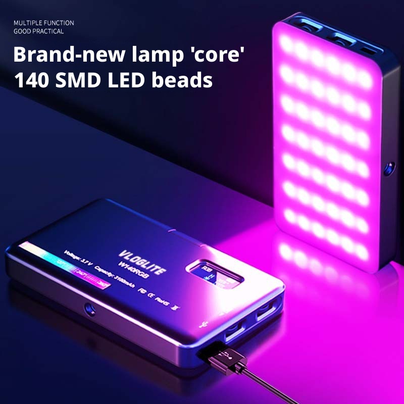 Photography With Mobile - ضوء RGB متنقل للكمبيوتر، إضاءة مؤتمرات