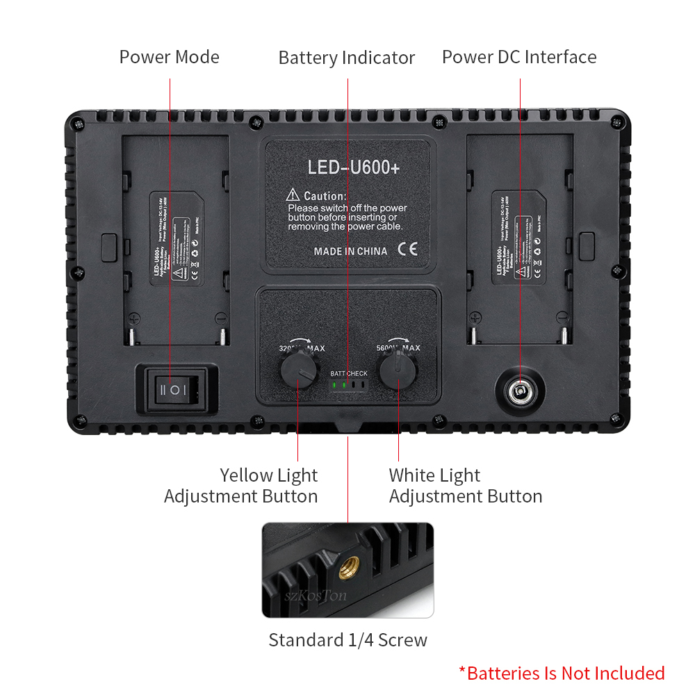 ضوء استوديو صور LED محمول U800 - مراجعة Photography Game وسعره