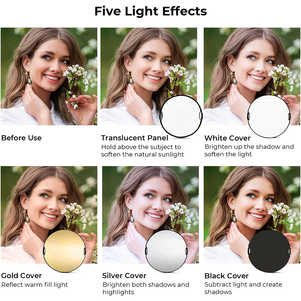 عاكس ضوء قابل للطي من MYOBO مع - مراجعة Photography Darkroom وسعره